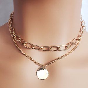 Link chain Gold Necklace